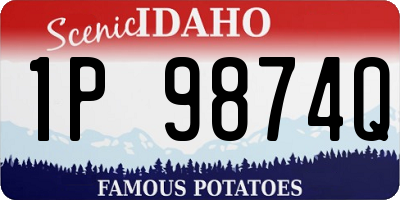 ID license plate 1P9874Q
