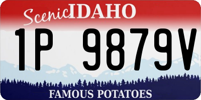 ID license plate 1P9879V