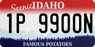 ID license plate 1P9900N