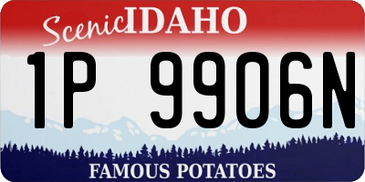 ID license plate 1P9906N