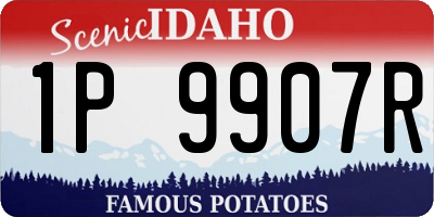 ID license plate 1P9907R