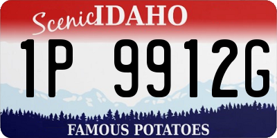 ID license plate 1P9912G