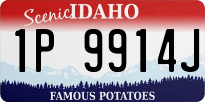 ID license plate 1P9914J