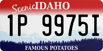 ID license plate 1P9975I