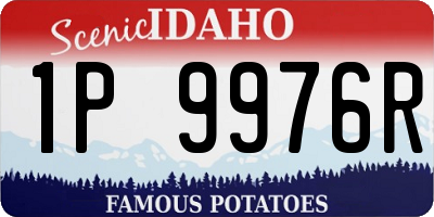 ID license plate 1P9976R