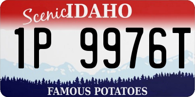 ID license plate 1P9976T