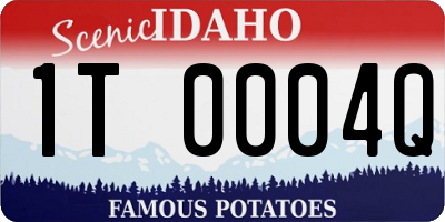 ID license plate 1T0004Q