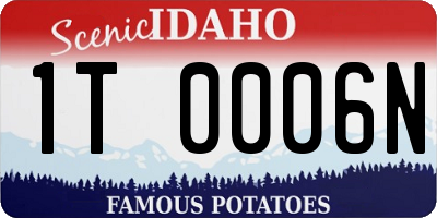 ID license plate 1T0006N