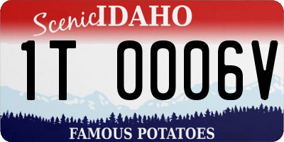 ID license plate 1T0006V