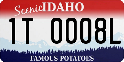ID license plate 1T0008L