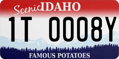 ID license plate 1T0008Y