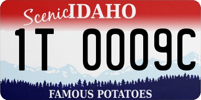 ID license plate 1T0009C