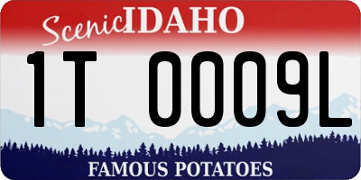 ID license plate 1T0009L