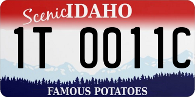 ID license plate 1T0011C