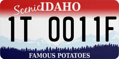 ID license plate 1T0011F