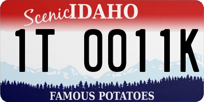 ID license plate 1T0011K