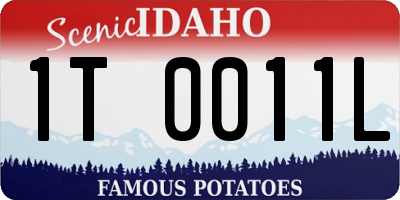 ID license plate 1T0011L