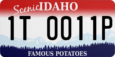 ID license plate 1T0011P