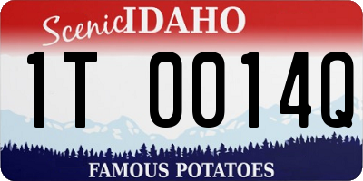 ID license plate 1T0014Q