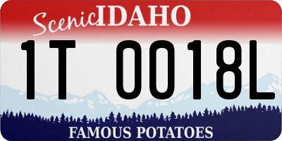 ID license plate 1T0018L