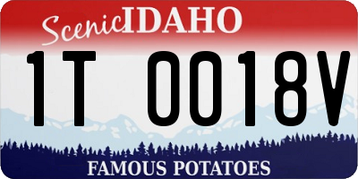 ID license plate 1T0018V