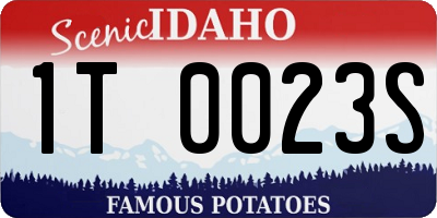 ID license plate 1T0023S
