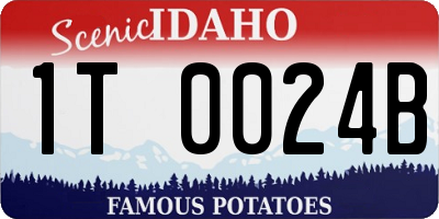 ID license plate 1T0024B