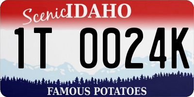 ID license plate 1T0024K