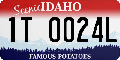 ID license plate 1T0024L