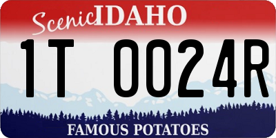 ID license plate 1T0024R