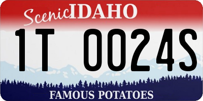 ID license plate 1T0024S