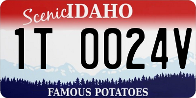 ID license plate 1T0024V