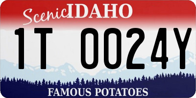 ID license plate 1T0024Y