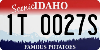ID license plate 1T0027S