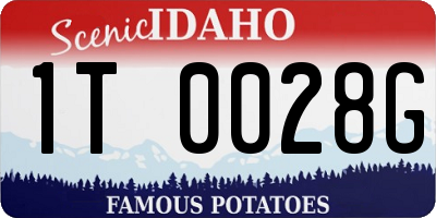 ID license plate 1T0028G