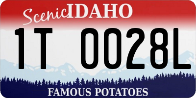 ID license plate 1T0028L