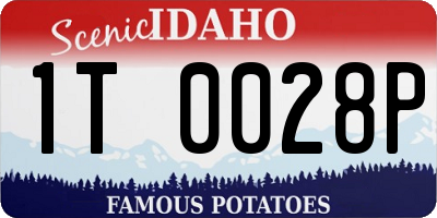ID license plate 1T0028P