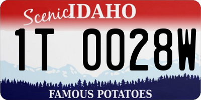 ID license plate 1T0028W