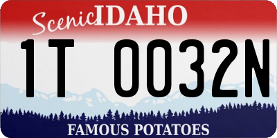 ID license plate 1T0032N
