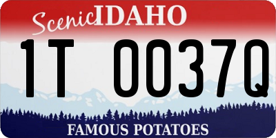ID license plate 1T0037Q