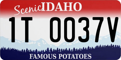 ID license plate 1T0037V