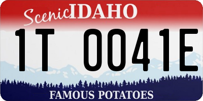 ID license plate 1T0041E