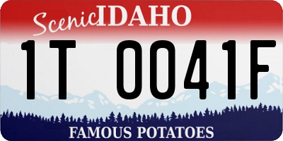 ID license plate 1T0041F