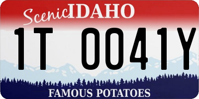 ID license plate 1T0041Y