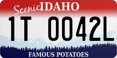 ID license plate 1T0042L