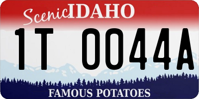 ID license plate 1T0044A