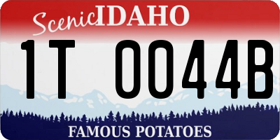 ID license plate 1T0044B