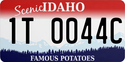 ID license plate 1T0044C