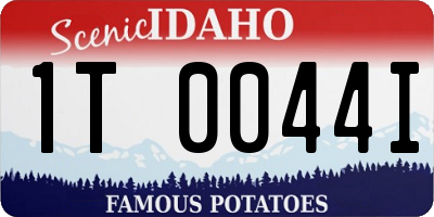 ID license plate 1T0044I