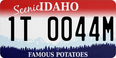 ID license plate 1T0044M